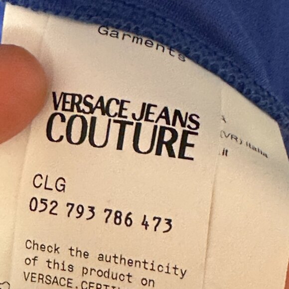 Authentic Versace Jeans Couture Men's Blue T-Shirt Size Large Brand New!! - Picture 5 of 6